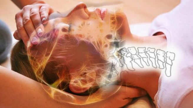 Cambiamenti degenerativi nei dischi vertebrali per l'osteocondosi cervicale