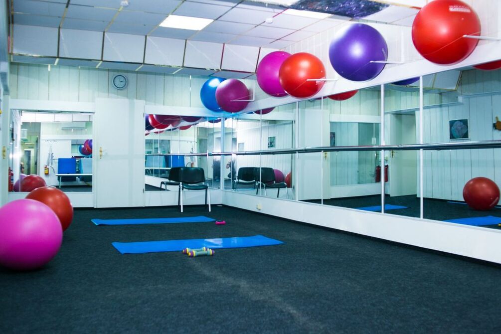 Sala di terapia fisica
